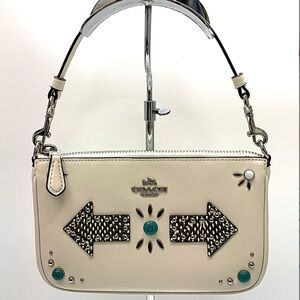 Coach Nolita 19 Wristlet with Western Rivets EUC